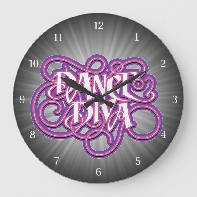 Reloj Redondo Grande Dance Diva (Anverso)