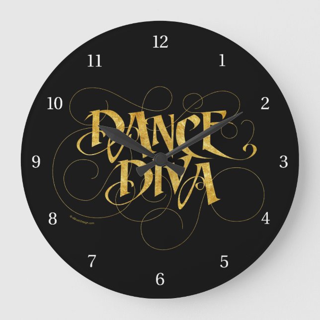 Reloj Redondo Grande Dance Diva (Anverso)