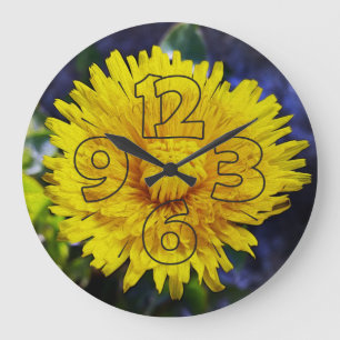 Reloj Redondo Grande Dandelion a la luz del sol