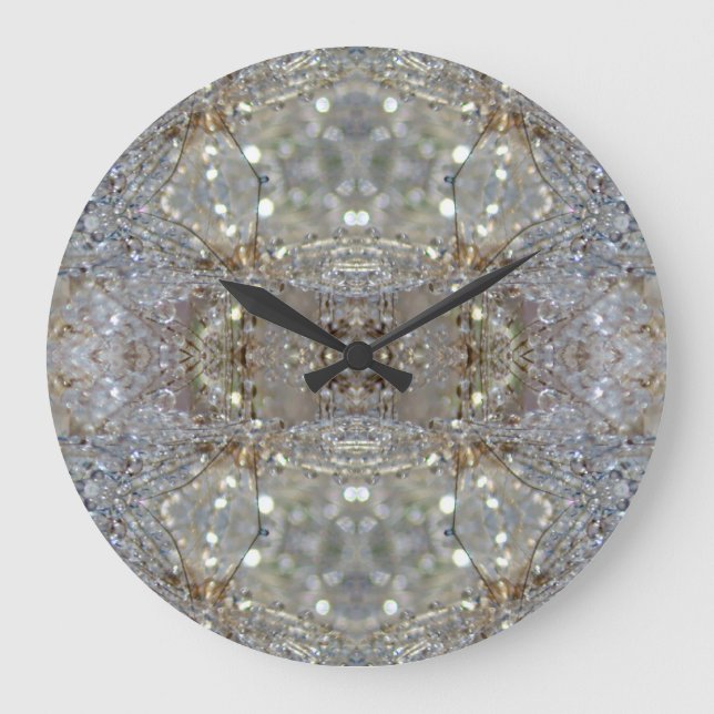 Reloj Redondo Grande Dandelion Crystal design (Anverso)