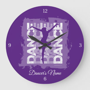 Reloj Redondo Grande Danse et Lettres (Dance) Large Clock