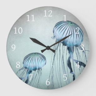 Reloj Redondo Grande Danza de Jellyfish