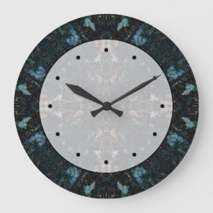Reloj Redondo Grande Dark Abstract Design with Some Soft Edges.