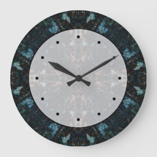 Reloj Redondo Grande Dark Abstract Design with Some Soft Edges.