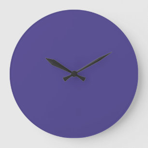 Reloj Redondo Grande Dark Slate Blue Coincidencia de color contemporán