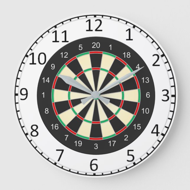 Reloj Redondo Grande Dart Board (Anverso)