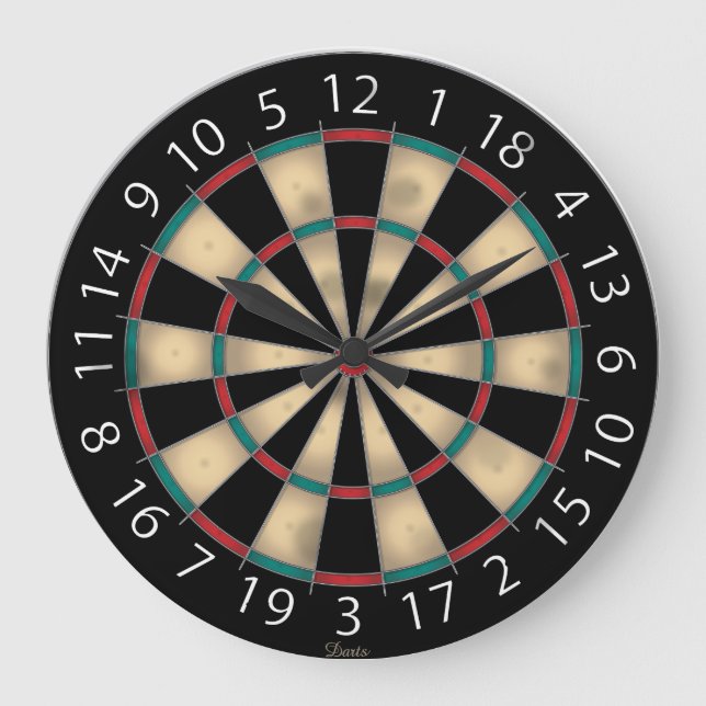 Reloj Redondo Grande Dart Board (Anverso)