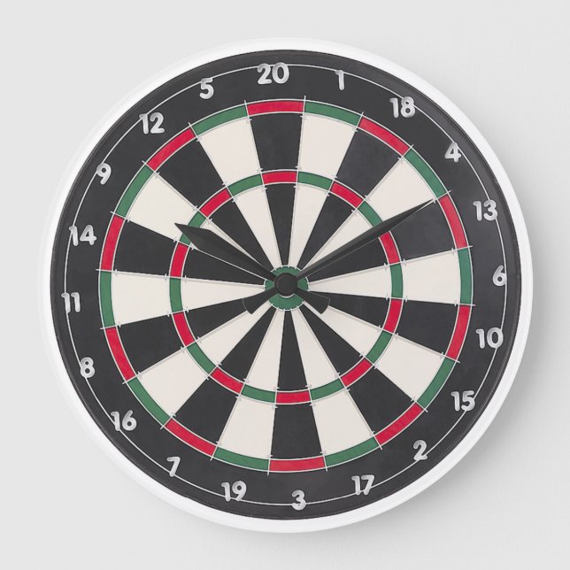 Reloj Redondo Grande Dart Board Wall Clock (Anverso)