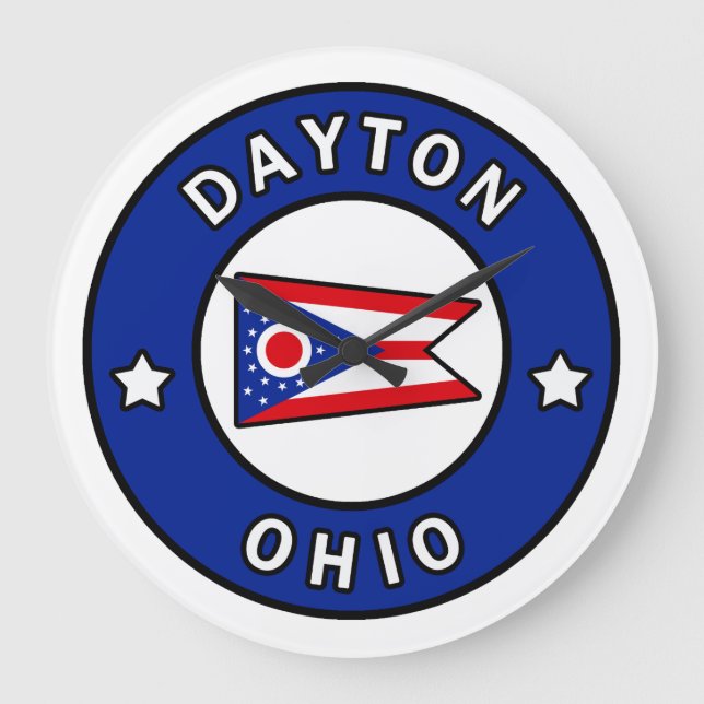 Reloj Redondo Grande Dayton Ohio (Anverso)