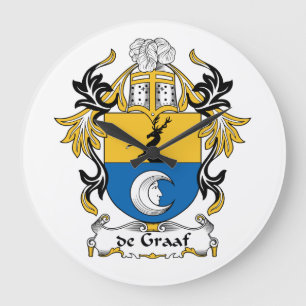 Reloj Redondo Grande De Graaf Family Crest