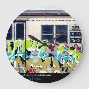 Reloj Redondo Grande Dealt-Kel-Henry Graffiti Clock