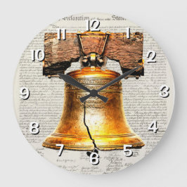 Reloj Redondo Grande Declaración de Independencia