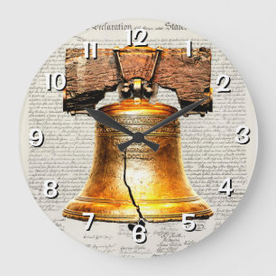 Reloj Redondo Grande Declaración de Independencia