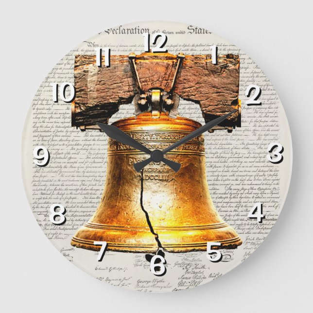Reloj Redondo Grande Declaración de Independencia  (Anverso)