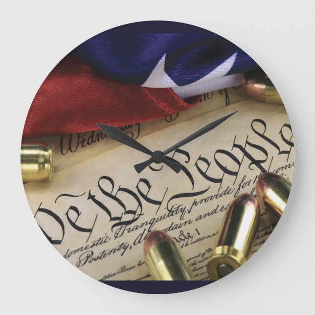 Reloj Redondo Grande Declaración de Independencia   (Anverso)