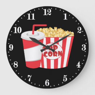 Reloj Redondo Grande Decoración de cine en casa