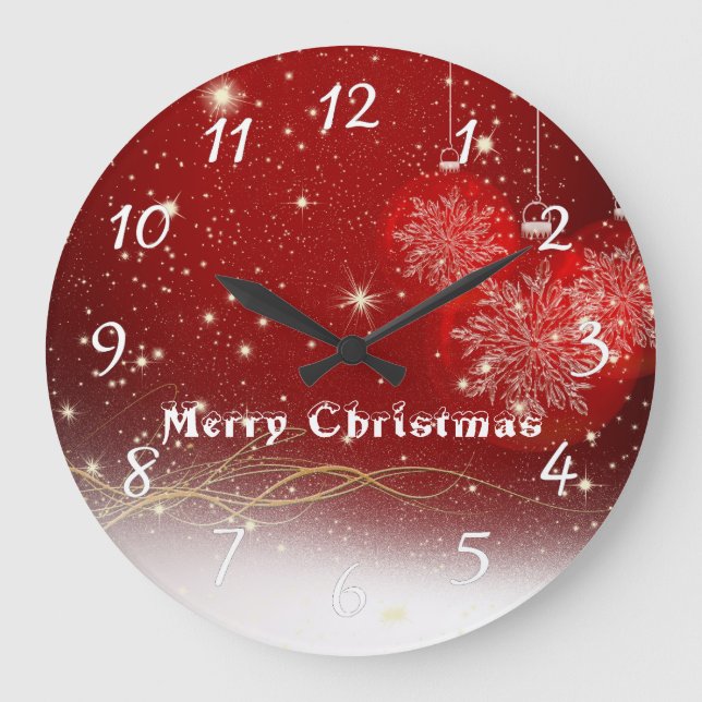 Reloj Redondo Grande decoración de navidades (Anverso)