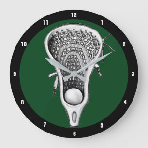 Reloj Redondo Grande Decoración deportiva Lacrosse