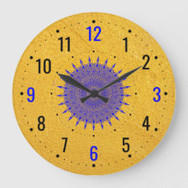 Reloj Redondo Grande Decoración Dorada Moderna - Única y Elegante