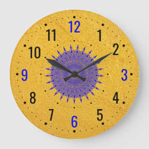 Reloj Redondo Grande Decoración Dorada Moderna - Única y Elegante
