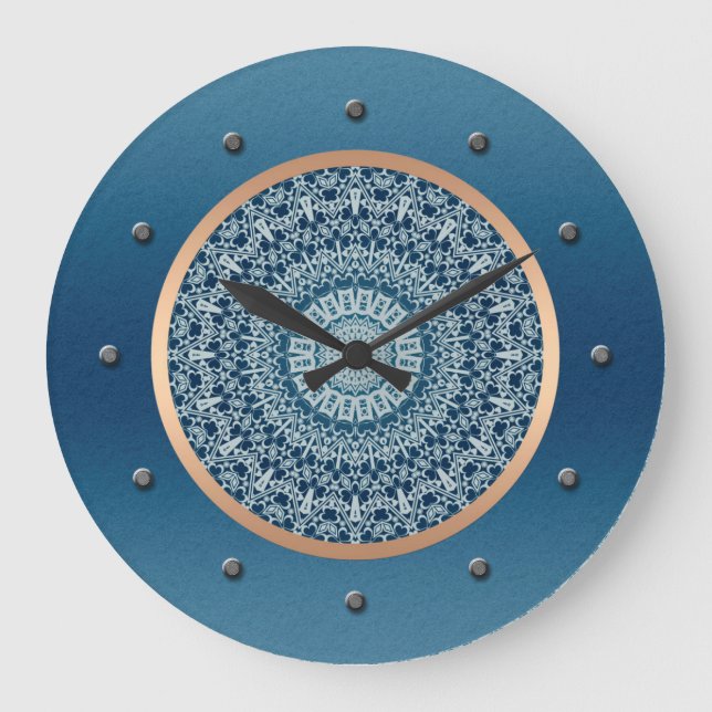 Reloj Redondo Grande Decoración elegante, oriental, moderna (Anverso)