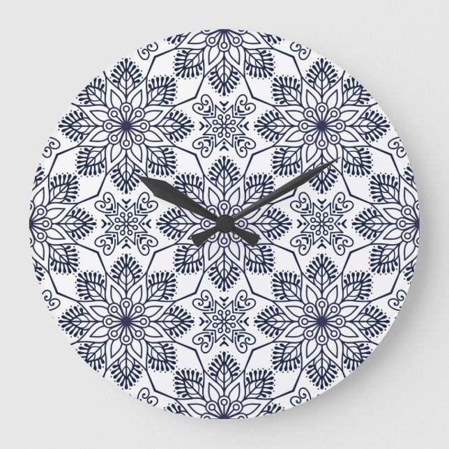 Reloj Redondo Grande Decoraciones (Anverso)