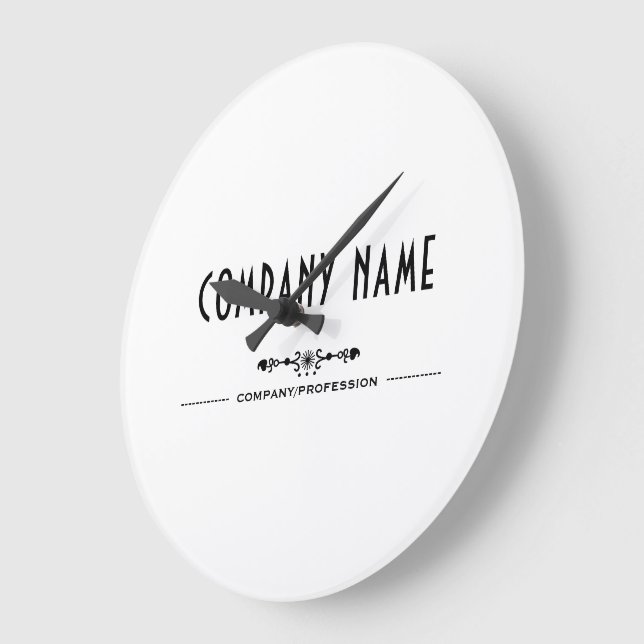 Reloj Redondo Grande Decorative Business Name (Ángulo)