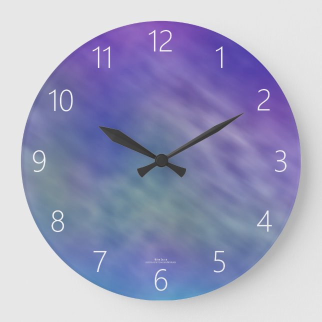 Reloj Redondo Grande Deep Rainbow Colored Sky (Anverso)