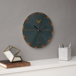 Reloj Redondo Grande Deer Hunter Wall Clock