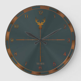 Reloj Redondo Grande Deer Hunter Wall Clock
