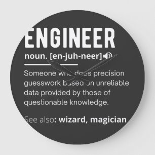 RELOJ REDONDO GRANDE DEFINICIÓN DEL INGENIERO