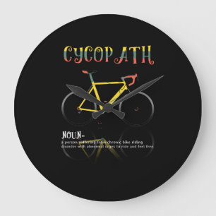 Reloj Redondo Grande Definition Funny Cycling Addict Gift for