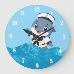 Reloj Redondo Grande Delfín