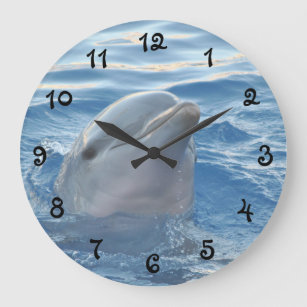 Reloj Redondo Grande Delfín hermoso