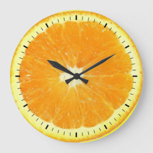 Reloj Redondo Grande Delicio del segmento Naranja