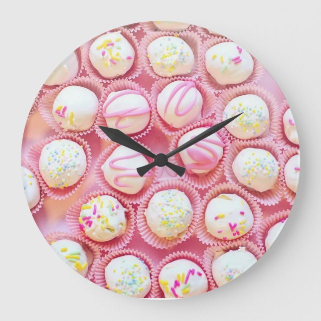 Reloj Redondo Grande Delicios de pasteles (Anverso)