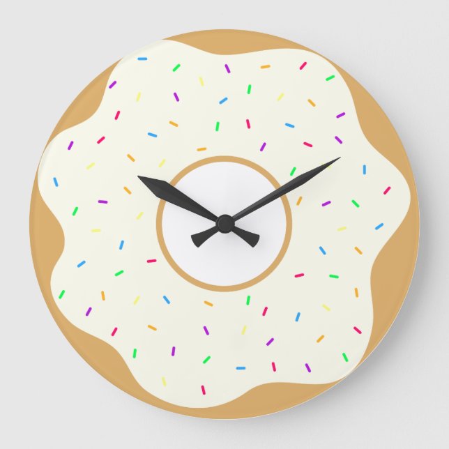 Reloj Redondo Grande Delicioso donut (Anverso)