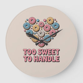 Reloj Redondo Grande Demasiado dulce para manejar | Donut Kids