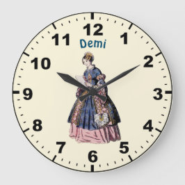 Reloj Redondo Grande DEMI ~ COSTUMBRE ESPAÑOL ~ Personalizado