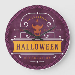 Reloj Redondo Grande Demon Scary Halloween