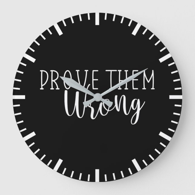 Reloj Redondo Grande Demostrarles Que Están Equivocados - Gimnasio, Hus (Anverso)