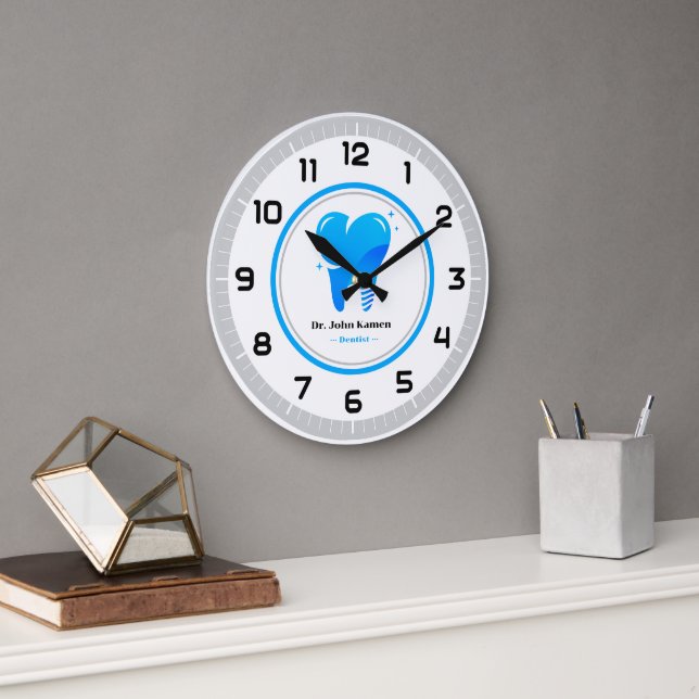 Reloj Redondo Grande Dentista | Dientes (Oficina)
