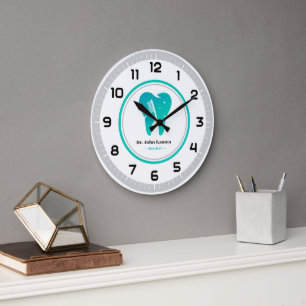 Reloj Redondo Grande Dentista   Pincel de dientes