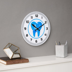 Reloj Redondo Grande Dentista   Pincel de dientes de dientes
