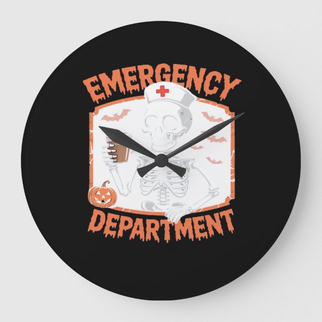 Reloj Redondo Grande Departamento de Emergencia Funny Enfermera de Hall (Anverso)