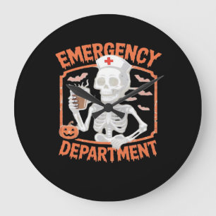 Reloj Redondo Grande Departamento de Emergencia Funny Enfermera de Hall