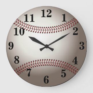 Reloj Redondo Grande Deportes de béisbol
