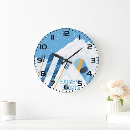 Reloj Redondo Grande Deportes en invierno