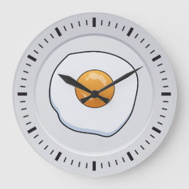 Reloj Redondo Grande Desayuno Omelet divertido - Decoración de cocina
