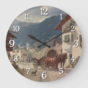 Reloj Redondo Grande Descanso frente al Inn - Désiré Thomassin